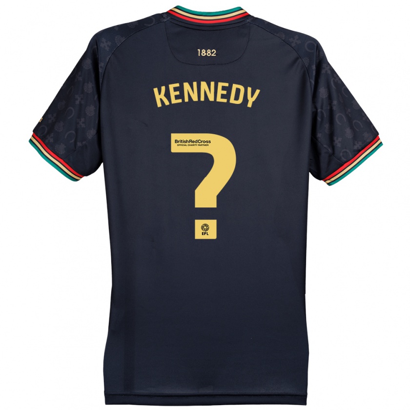 Kandiny Kinder Rico Kennedy #0 Dunkelmarineblau Auswärtstrikot Trikot 2024/25 T-Shirt