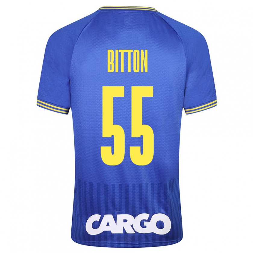 Kandiny Kinder Nir Bitton #55 Weiß Auswärtstrikot Trikot 2024/25 T-Shirt