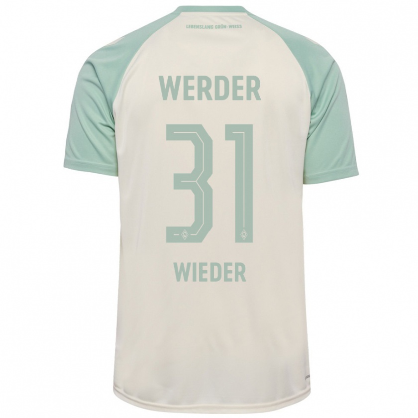 Kandiny Kinder Verena Wieder #31 Cremeweiß Hellgrün Auswärtstrikot Trikot 2024/25 T-Shirt