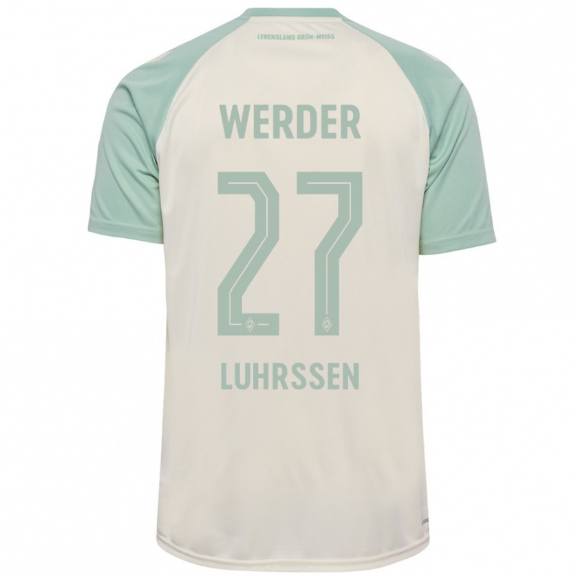 Kandiny Kinder Nina Luhrssen #27 Cremeweiß Hellgrün Auswärtstrikot Trikot 2024/25 T-Shirt