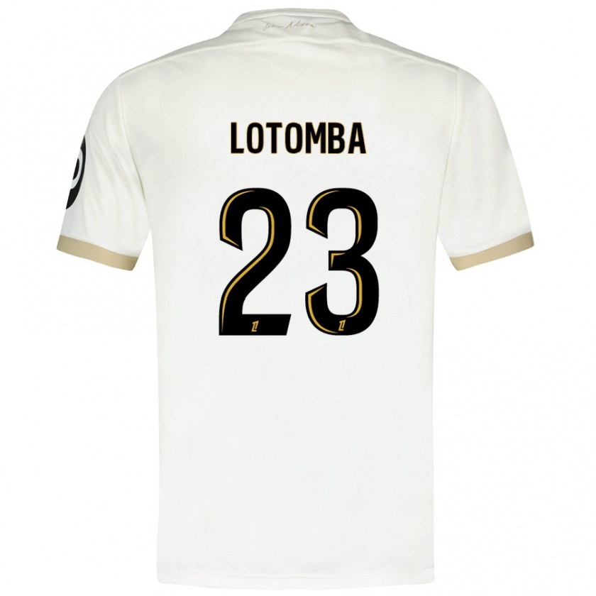 Kandiny Kinder Jordan Lotomba #23 Weißgold Auswärtstrikot Trikot 2024/25 T-Shirt