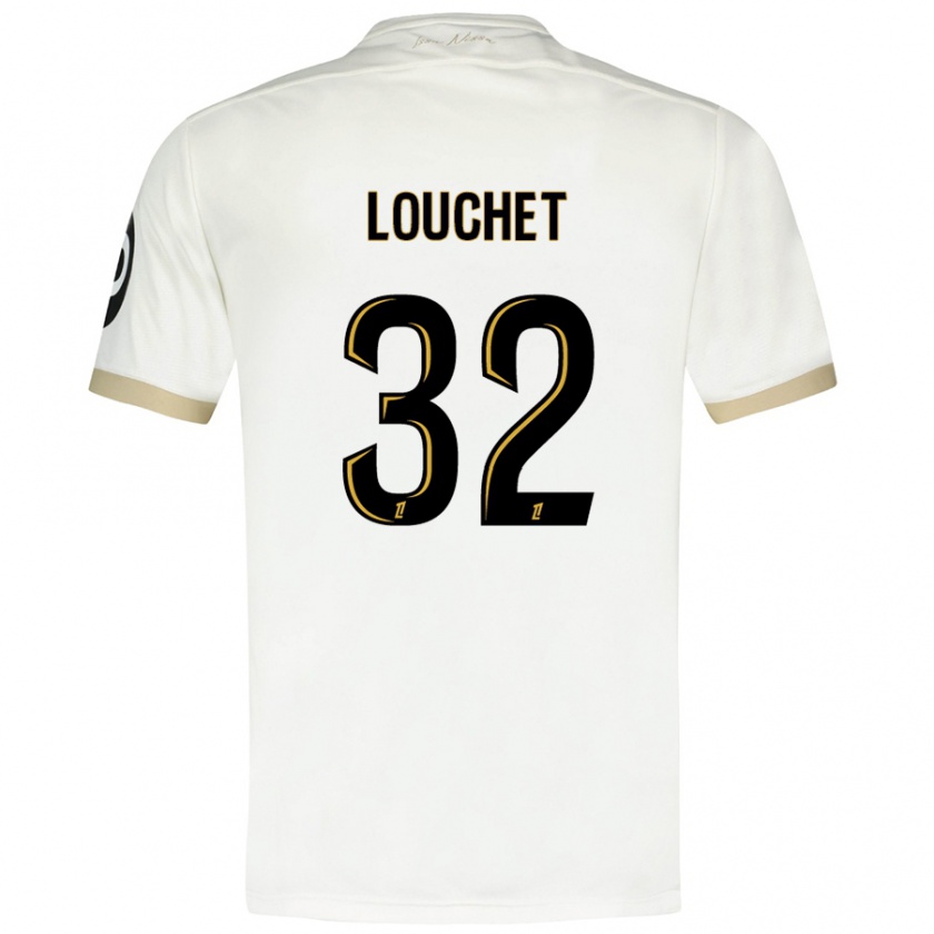 Kandiny Kinder Tom Louchet #32 Weißgold Auswärtstrikot Trikot 2024/25 T-Shirt