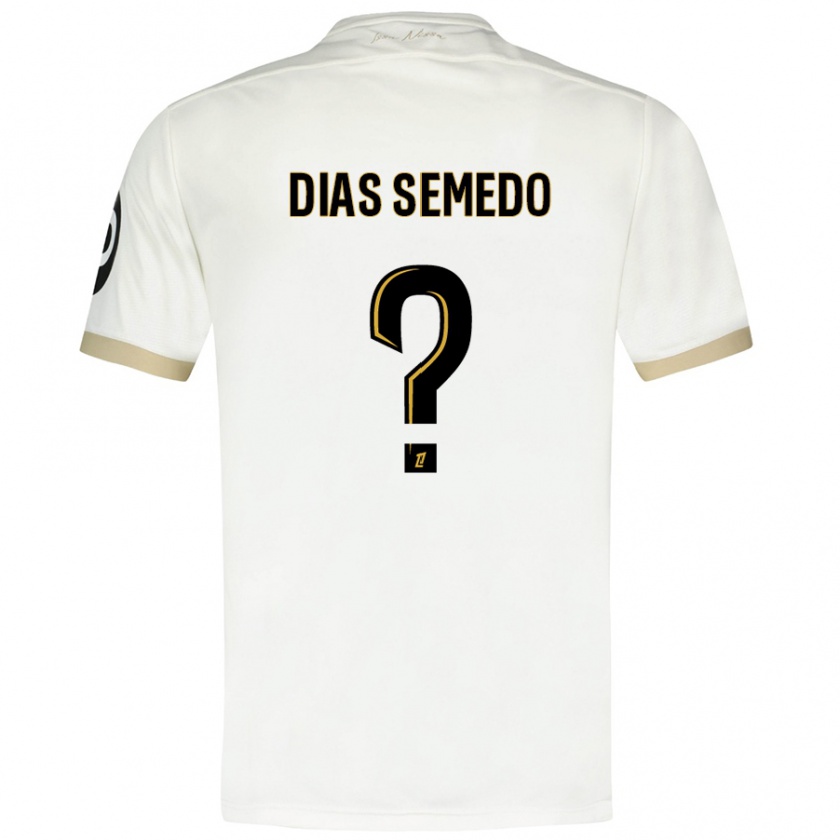 Kandiny Kinder Samuel Dias Semedo #0 Weißgold Auswärtstrikot Trikot 2024/25 T-Shirt