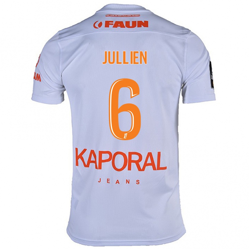 Kandiny Kinder Christopher Jullien #6 Weiß Auswärtstrikot Trikot 2024/25 T-Shirt