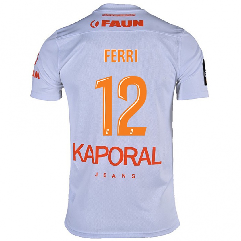 Kandiny Kinder Jordan Ferri #12 Weiß Auswärtstrikot Trikot 2024/25 T-Shirt