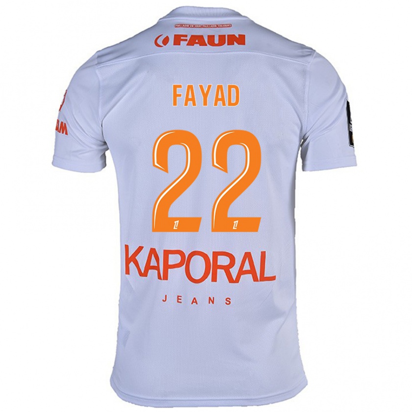 Kandiny Kinder Khalil Fayad #22 Weiß Auswärtstrikot Trikot 2024/25 T-Shirt