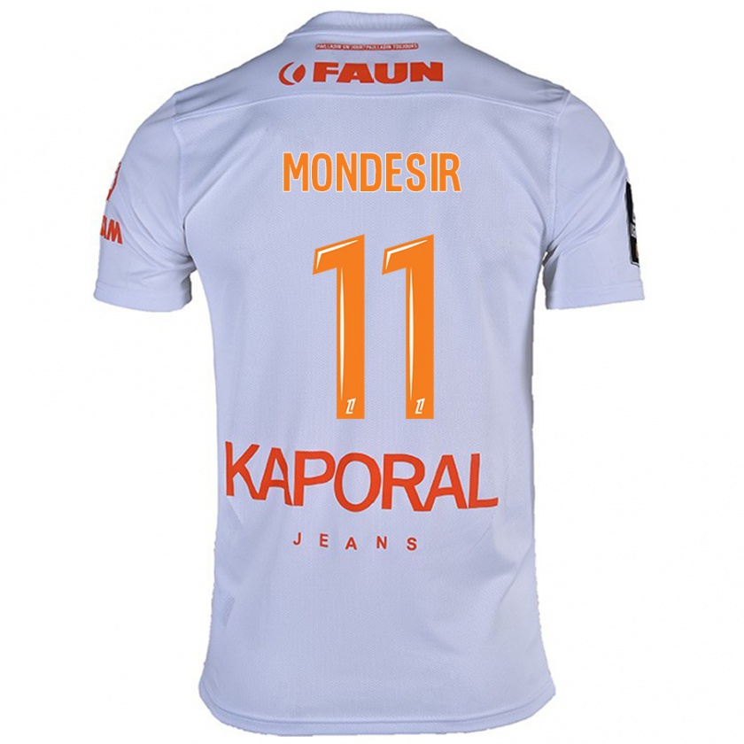 Kandiny Kinder Nérilia Mondésir #11 Weiß Auswärtstrikot Trikot 2024/25 T-Shirt