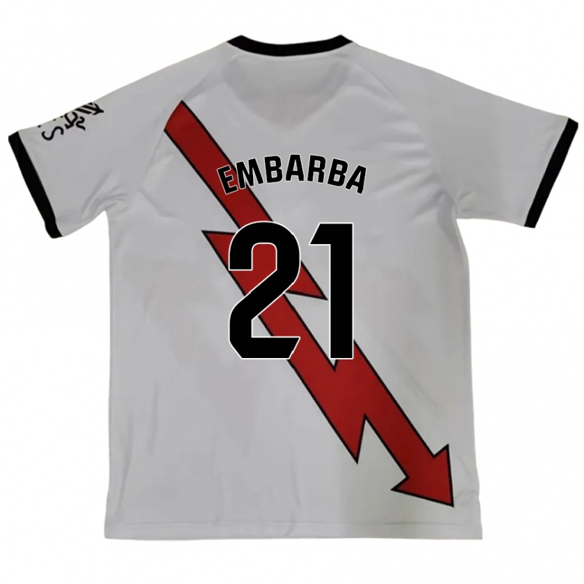 Kandiny Kinder Adrián Embarba #21 Rot Auswärtstrikot Trikot 2024/25 T-Shirt