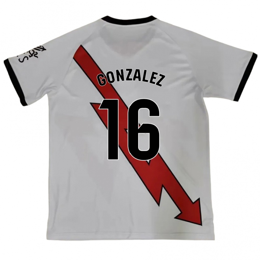 Kandiny Kinder Aitor González #16 Rot Auswärtstrikot Trikot 2024/25 T-Shirt