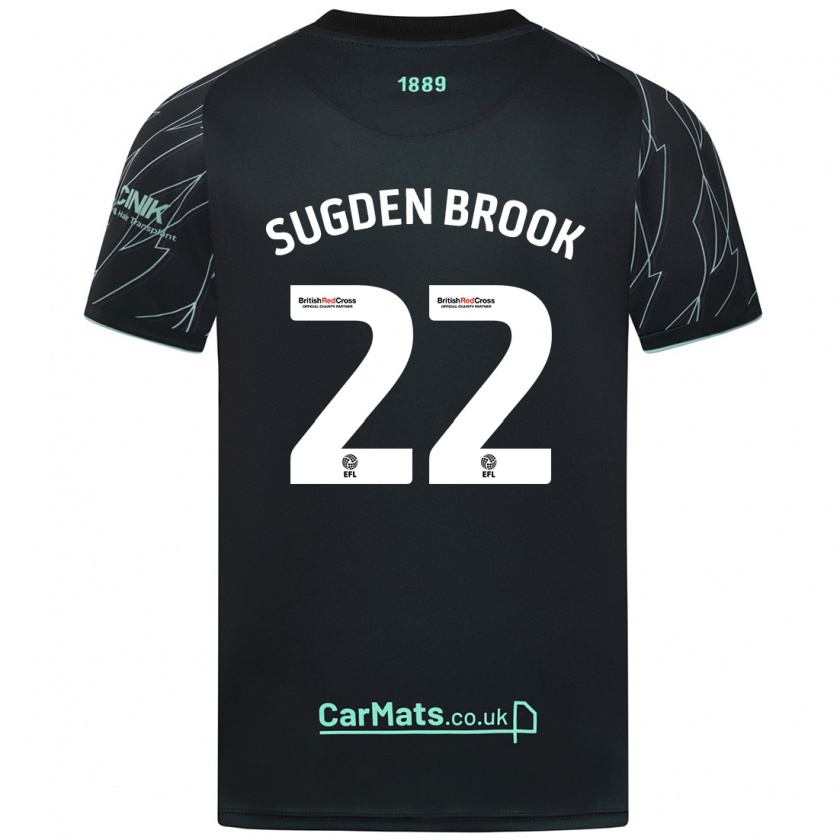 Kandiny Kinder Darcie Sugden-Brook #22 Schwarz Grün Auswärtstrikot Trikot 2024/25 T-Shirt