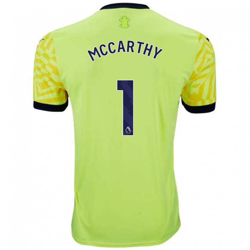 Kandiny Kinder Alex Mccarthy #1 Gelb Auswärtstrikot Trikot 2024/25 T-Shirt