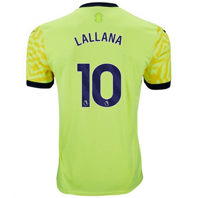 Kandiny Kinder Adam Lallana #10 Gelb Auswärtstrikot Trikot 2024/25 T-Shirt