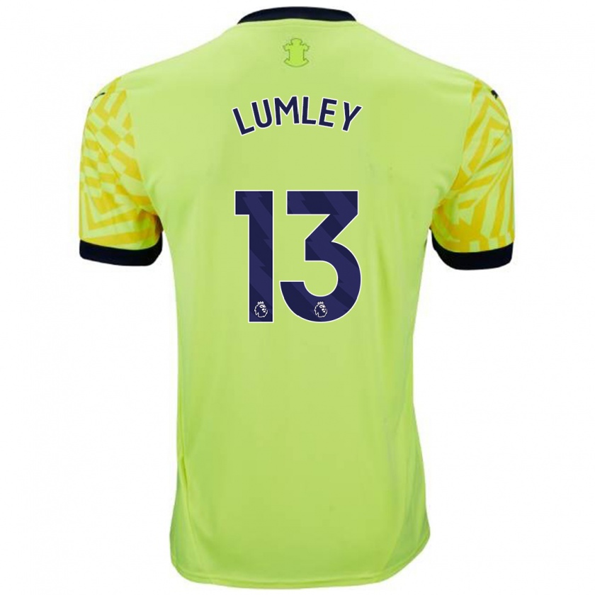 Kandiny Kinder Joe Lumley #13 Gelb Auswärtstrikot Trikot 2024/25 T-Shirt