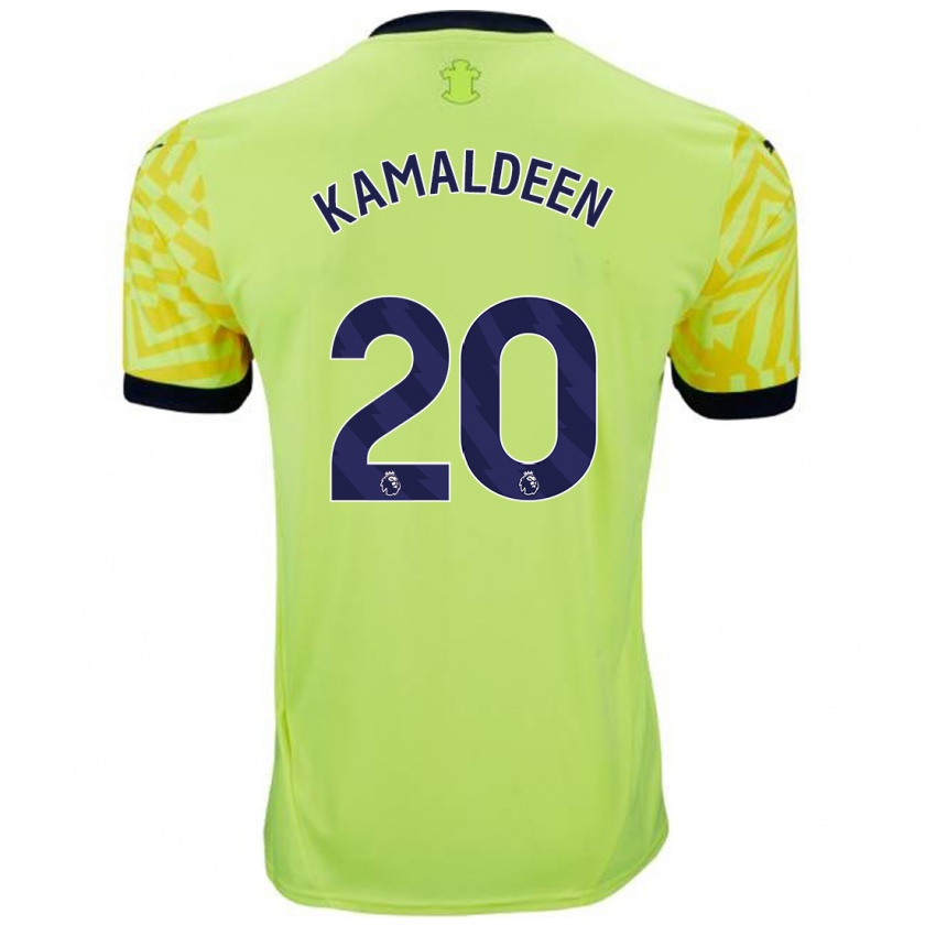 Kandiny Kinder Kamaldeen Sulemana #20 Gelb Auswärtstrikot Trikot 2024/25 T-Shirt