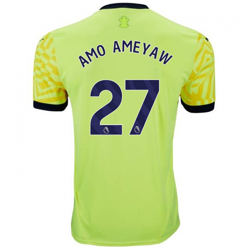 Kandiny Kinder Samuel Amo-Ameyaw #27 Gelb Auswärtstrikot Trikot 2024/25 T-Shirt