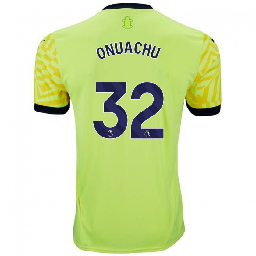 Kandiny Kinder Paul Onuachu #32 Gelb Auswärtstrikot Trikot 2024/25 T-Shirt