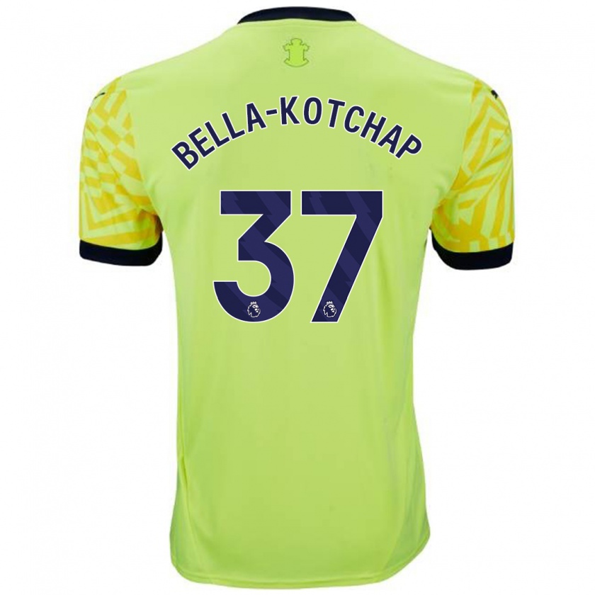 Kandiny Kinder Armel Bella-Kotchap #37 Gelb Auswärtstrikot Trikot 2024/25 T-Shirt