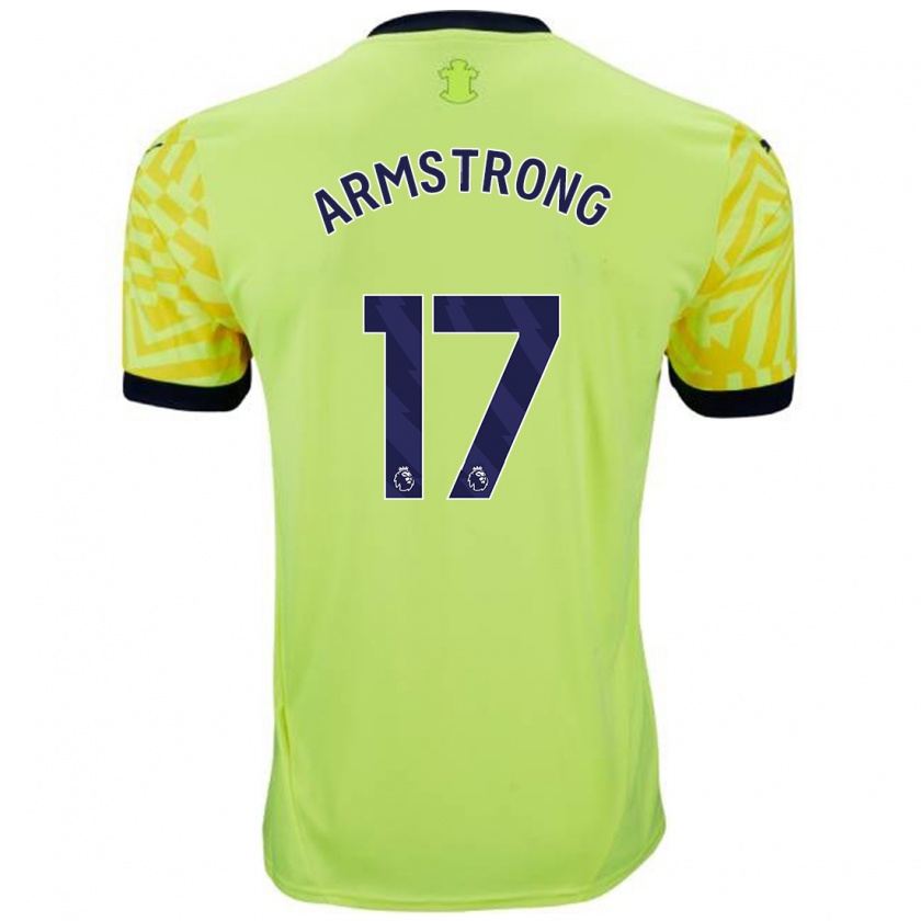 Kandiny Kinder Stuart Armstrong #17 Gelb Auswärtstrikot Trikot 2024/25 T-Shirt