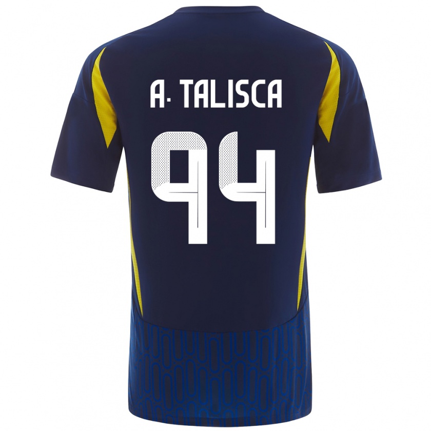 Kandiny Kinder Talisca #94 Blau Gelb Auswärtstrikot Trikot 2024/25 T-Shirt