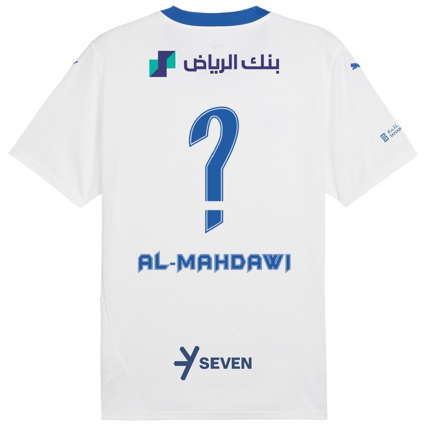 Kandiny Kinder Ali Al-Mahdawi #0 Weiß Blau Auswärtstrikot Trikot 2024/25 T-Shirt