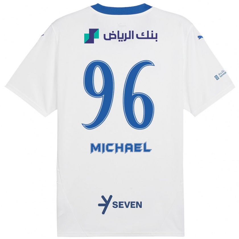 Kandiny Kinder Michael #96 Weiß Blau Auswärtstrikot Trikot 2024/25 T-Shirt