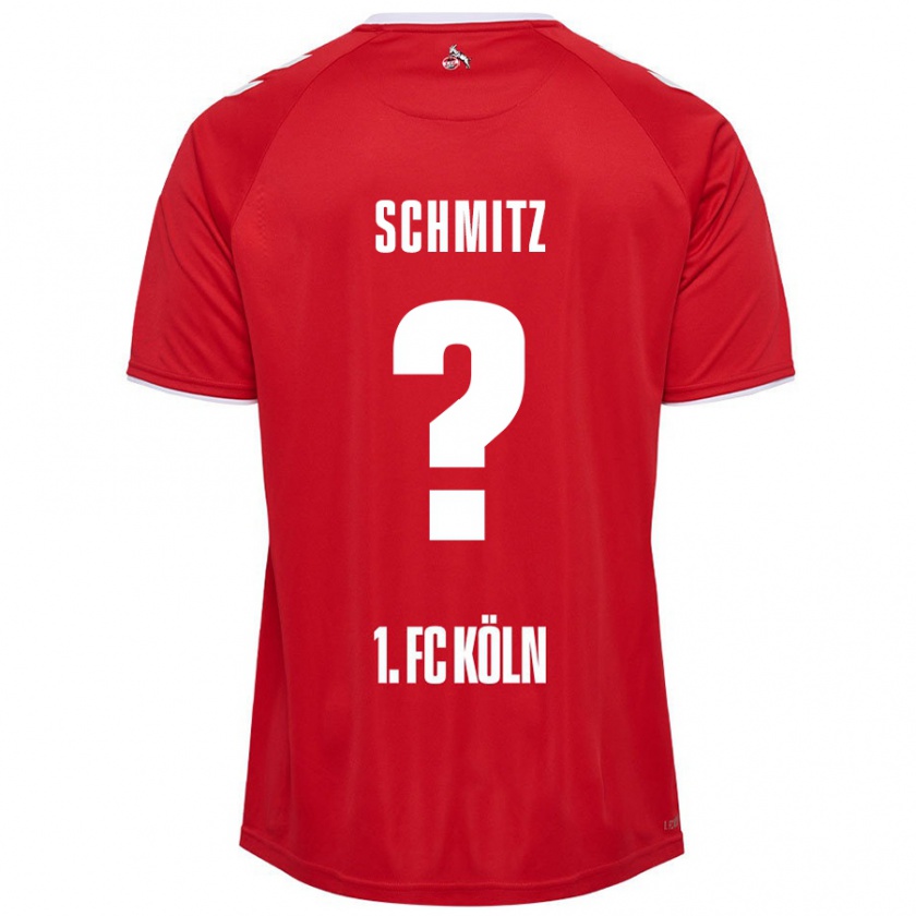 Kandiny Kinder Timo Schmitz #0 Rot Weiß Auswärtstrikot Trikot 2024/25 T-Shirt