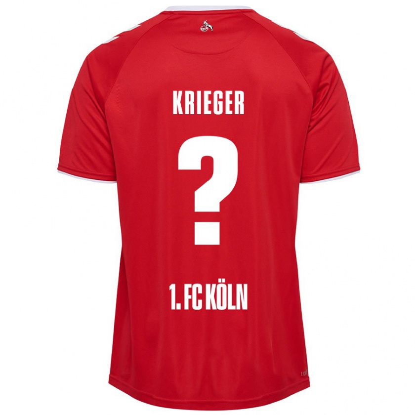 Kandiny Kinder Karl Krieger #0 Rot Weiß Auswärtstrikot Trikot 2024/25 T-Shirt