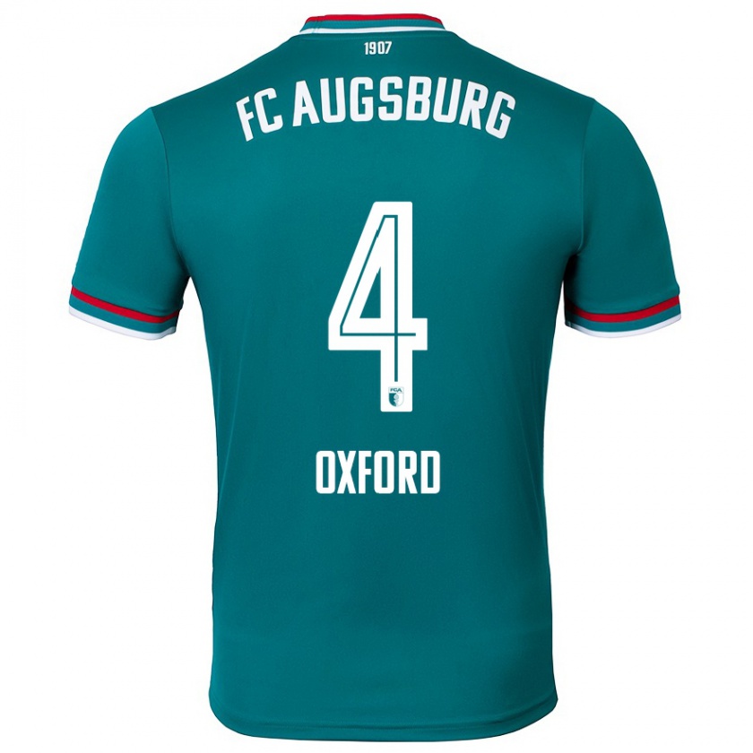 Kandiny Kinder Reece Oxford #4 Dunkelgrün Auswärtstrikot Trikot 2024/25 T-Shirt