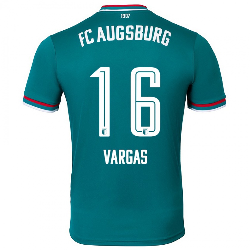 Kandiny Kinder Rubén Vargas #16 Dunkelgrün Auswärtstrikot Trikot 2024/25 T-Shirt