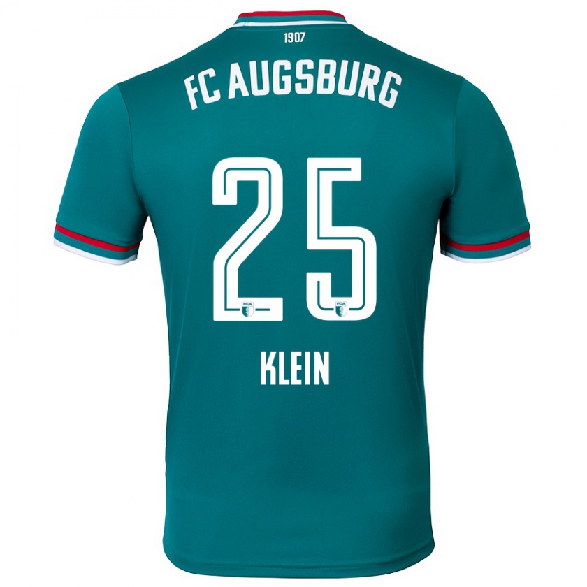 Kandiny Kinder Daniel Klein #25 Dunkelgrün Auswärtstrikot Trikot 2024/25 T-Shirt