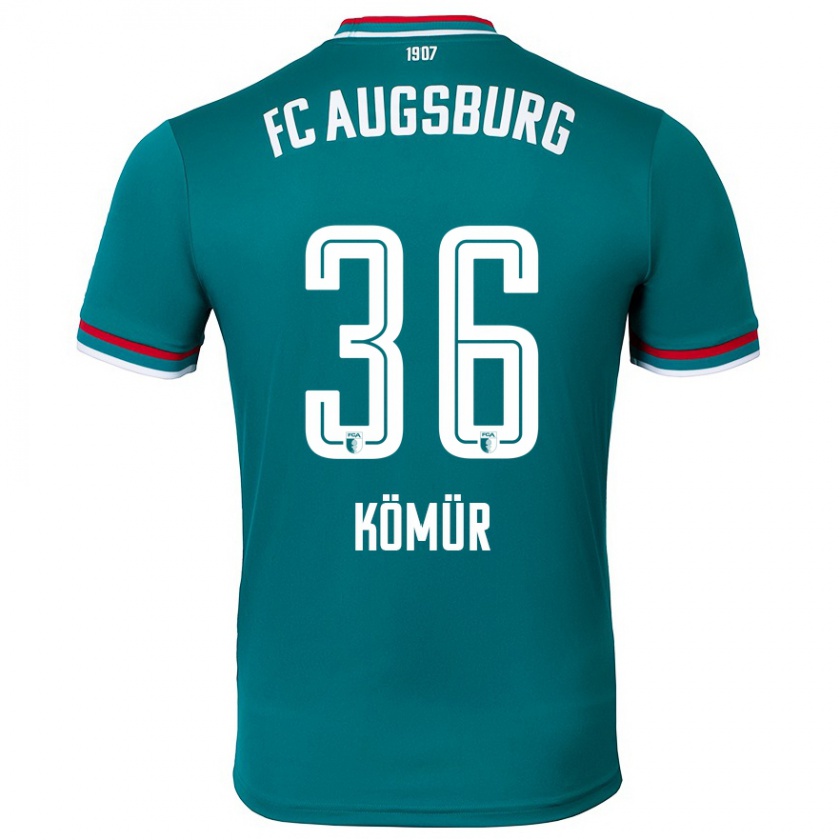 Kandiny Kinder Mert Kömür #36 Dunkelgrün Auswärtstrikot Trikot 2024/25 T-Shirt