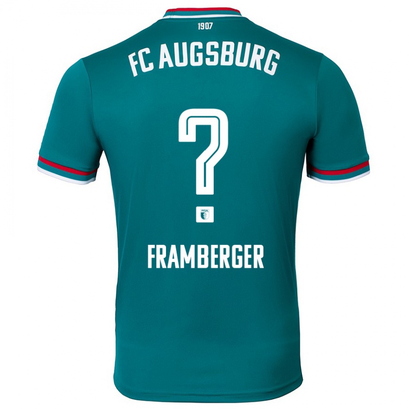 Kandiny Kinder Raphael Framberger #0 Dunkelgrün Auswärtstrikot Trikot 2024/25 T-Shirt