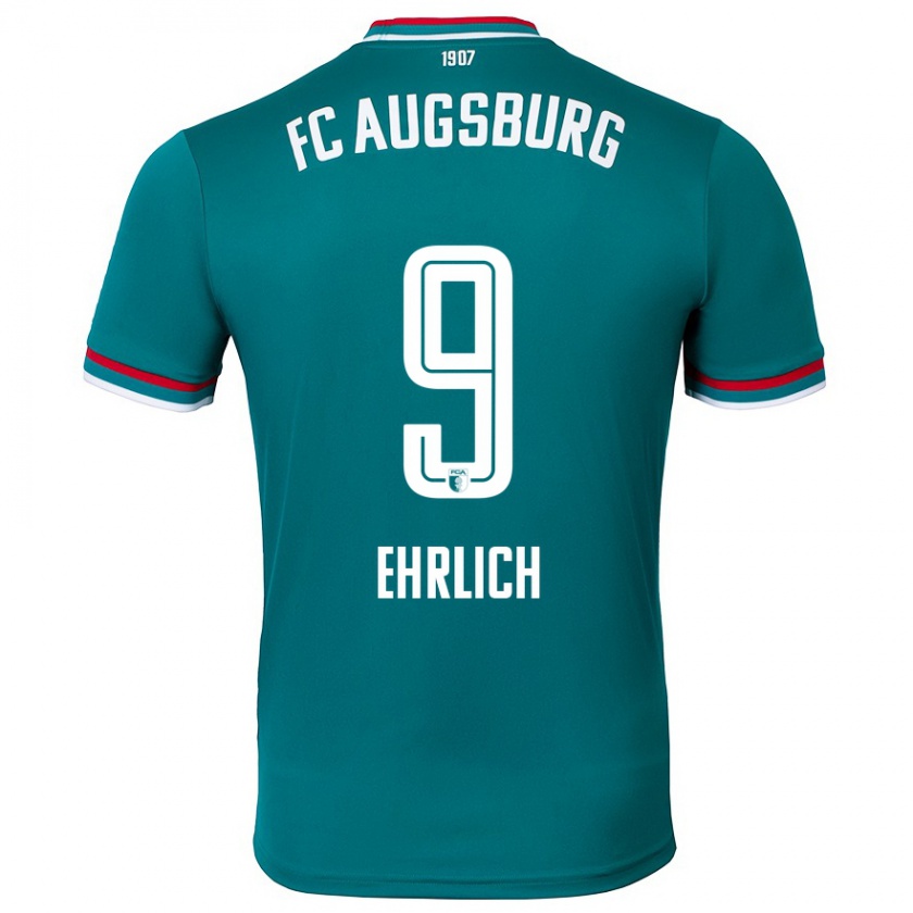 Kandiny Kinder Lucas Ehrlich #9 Dunkelgrün Auswärtstrikot Trikot 2024/25 T-Shirt