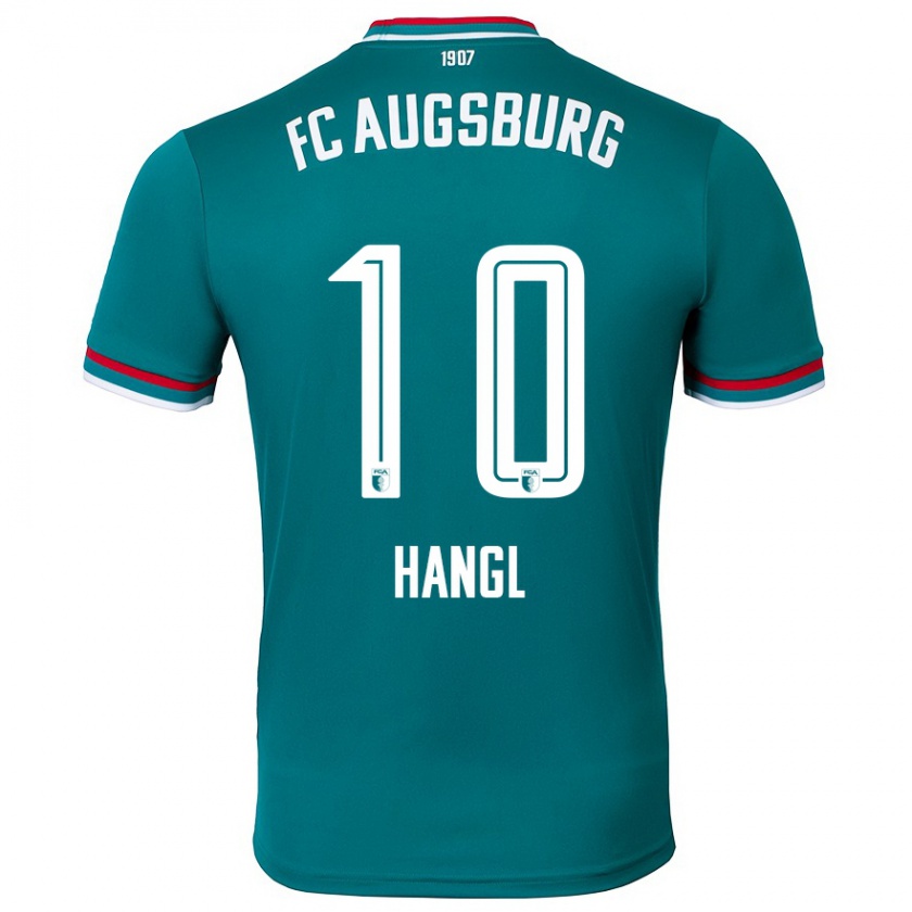 Kandiny Kinder Florian Hangl #10 Dunkelgrün Auswärtstrikot Trikot 2024/25 T-Shirt