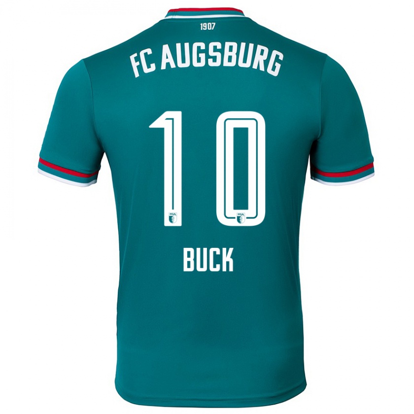 Kandiny Kinder Dustin Buck #10 Dunkelgrün Auswärtstrikot Trikot 2024/25 T-Shirt