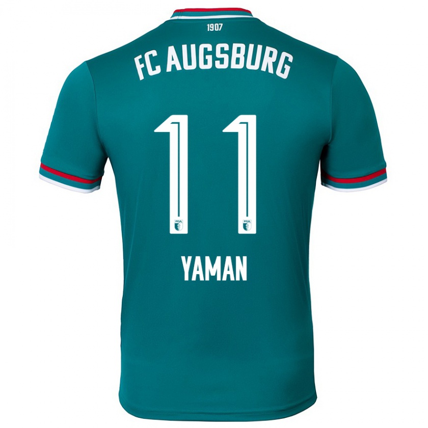 Kandiny Kinder Kerim Yaman #11 Dunkelgrün Auswärtstrikot Trikot 2024/25 T-Shirt