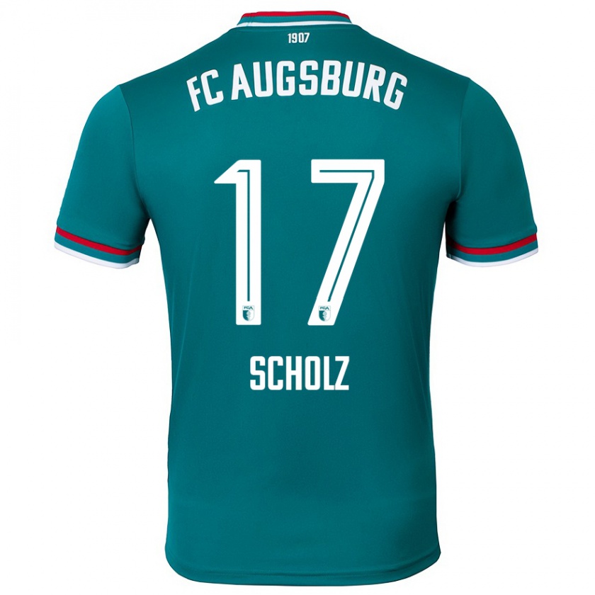 Kandiny Kinder Jerome Scholz #17 Dunkelgrün Auswärtstrikot Trikot 2024/25 T-Shirt