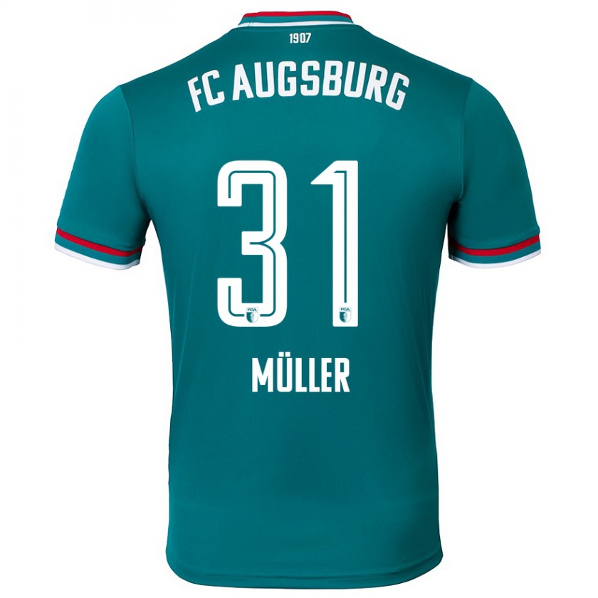 Kandiny Kinder Noah Müller #31 Dunkelgrün Auswärtstrikot Trikot 2024/25 T-Shirt