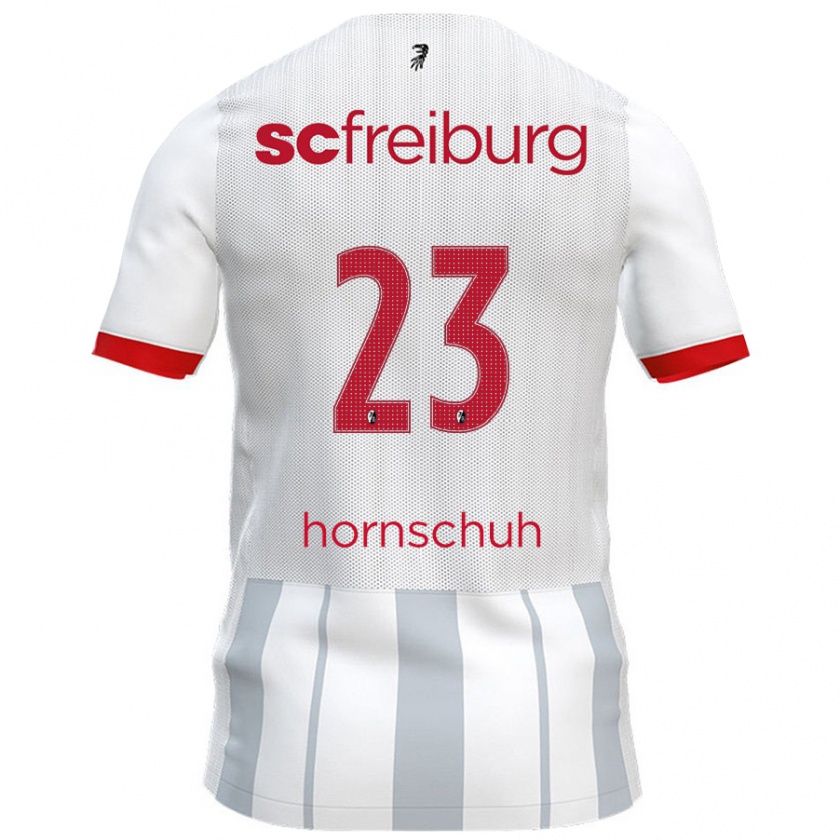 Kandiny Kinder Marc Hornschuh #23 Weiß Grau Auswärtstrikot Trikot 2024/25 T-Shirt