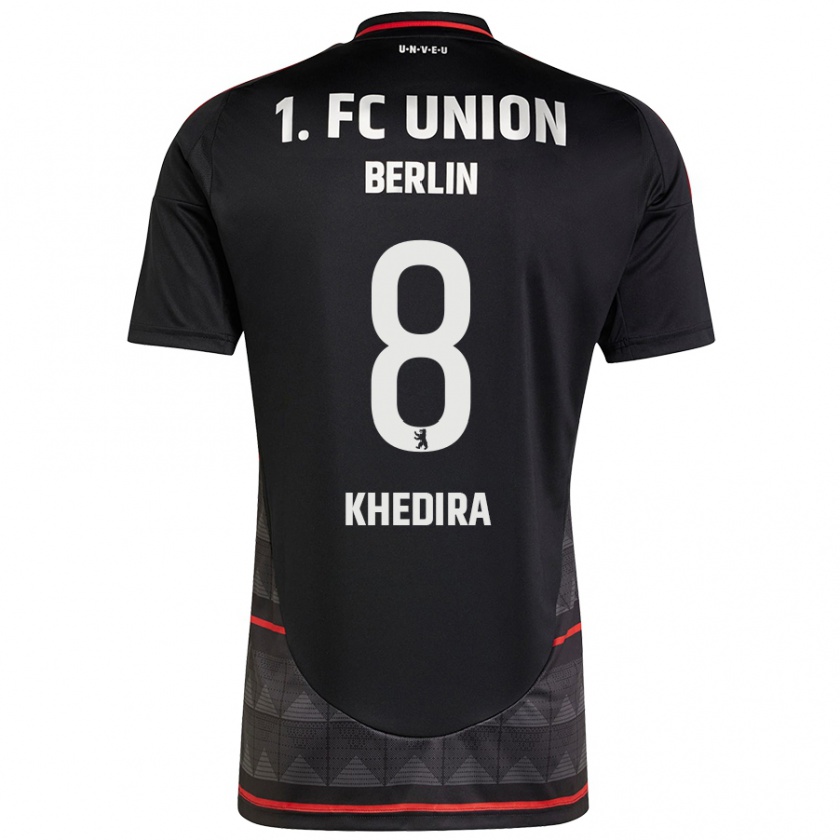 Kandiny Kinder Rani Khedira #8 Schwarz Auswärtstrikot Trikot 2024/25 T-Shirt