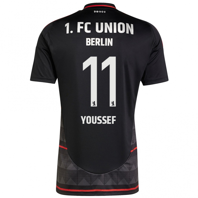 Kandiny Kinder Nour Youssef #11 Schwarz Auswärtstrikot Trikot 2024/25 T-Shirt