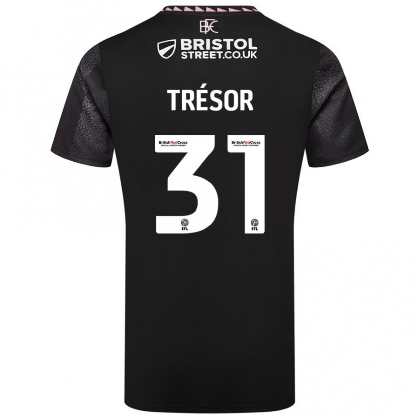 Kandiny Kinder Mike Trésor #31 Schwarz Auswärtstrikot Trikot 2024/25 T-Shirt