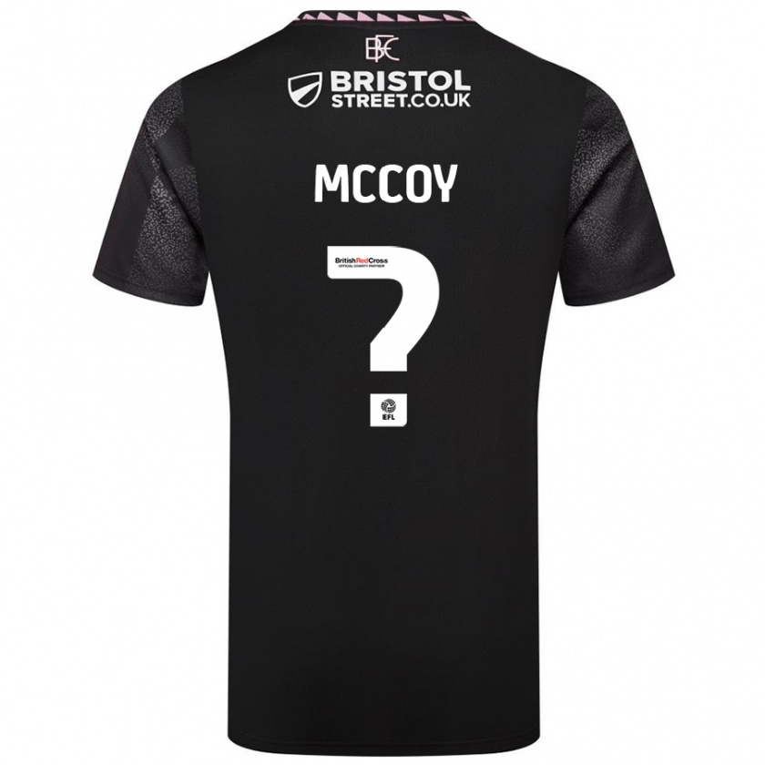 Kandiny Kinder Adam Mccoy #0 Schwarz Auswärtstrikot Trikot 2024/25 T-Shirt