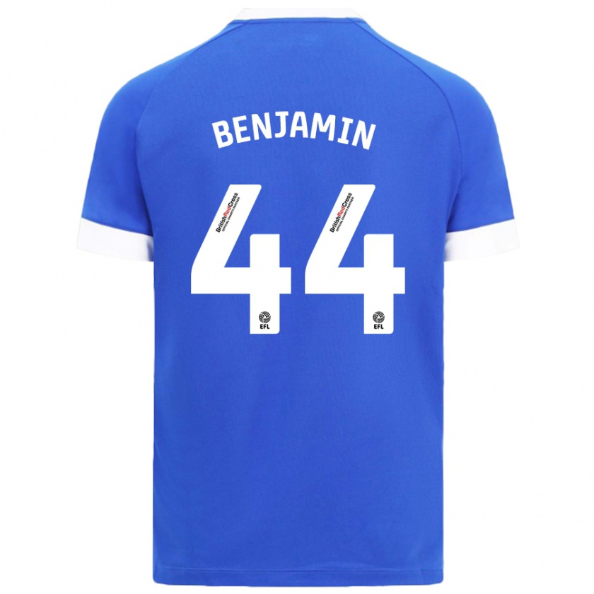 Kandiny Herren Xavier Benjamin #44 Himmelblau Heimtrikot Trikot 2024/25 T-Shirt