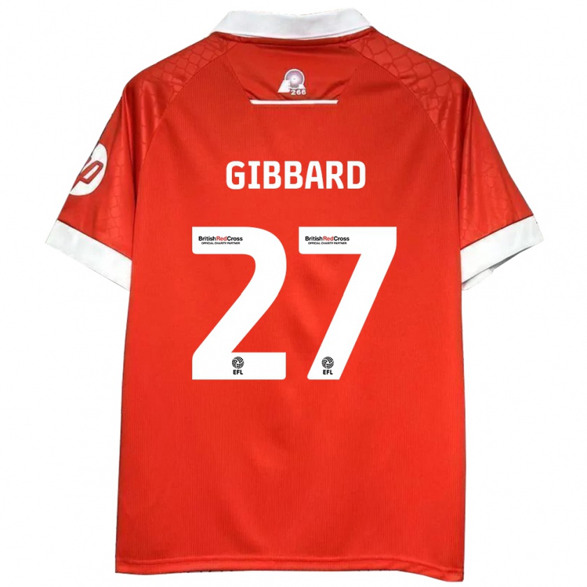 Kandiny Herren Mari Gibbard #27 Rot Weiß Heimtrikot Trikot 2024/25 T-Shirt