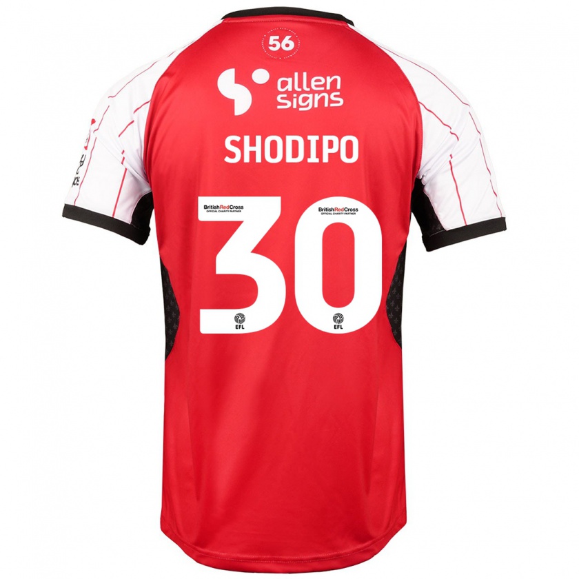 Kandiny Herren Olamide Shodipo #30 Weiß Heimtrikot Trikot 2024/25 T-Shirt