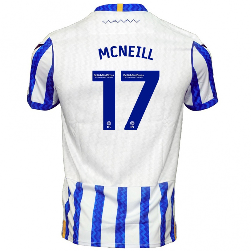 Kandiny Herren Charlie Mcneill #17 Blau Weiß Heimtrikot Trikot 2024/25 T-Shirt