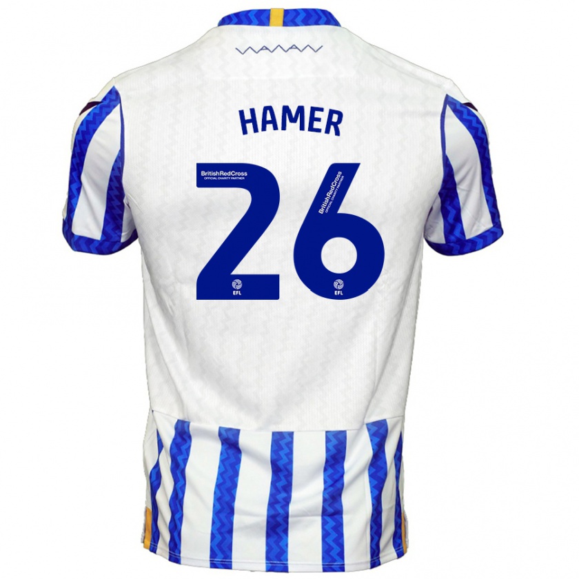 Kandiny Herren Ben Hamer #26 Blau Weiß Heimtrikot Trikot 2024/25 T-Shirt