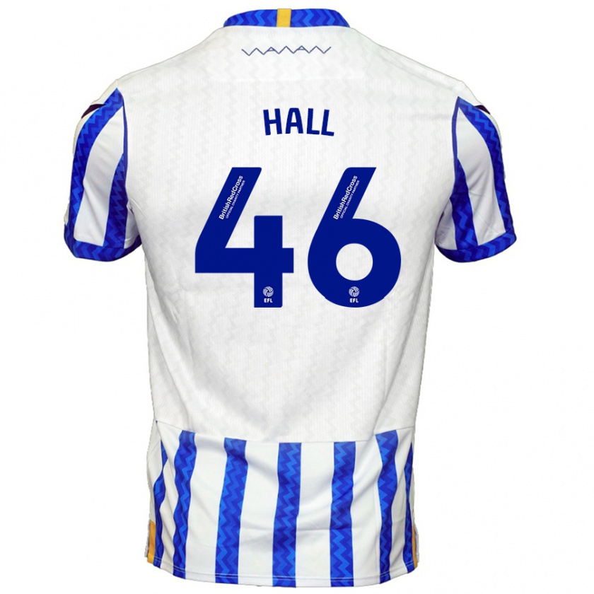 Kandiny Herren Jack Hall #46 Blau Weiß Heimtrikot Trikot 2024/25 T-Shirt