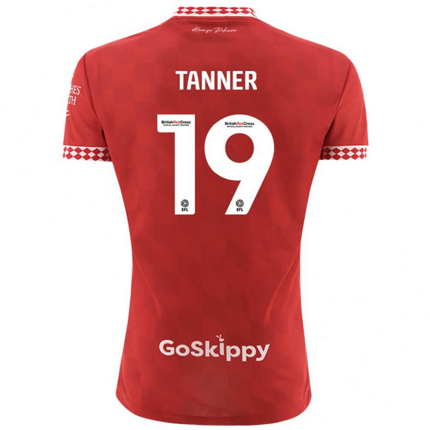 Kandiny Herren George Tanner #19 Rot Heimtrikot Trikot 2024/25 T-Shirt